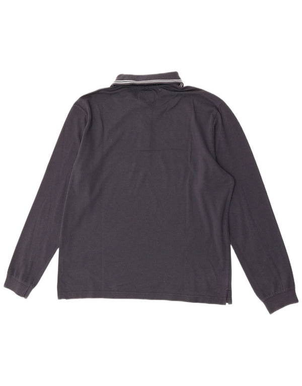 Cămașă polo cu mânecă lungă pentru bărbați Champion Easy Fit, XL, bleumarin