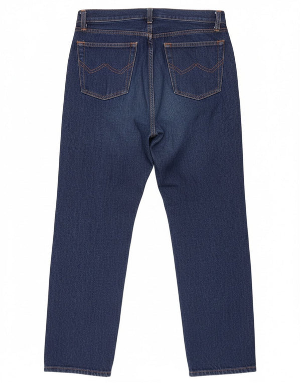 Blugi drepti pentru femei Benetton, cu ajustare perfectă, W29 L28, bumbac albastru