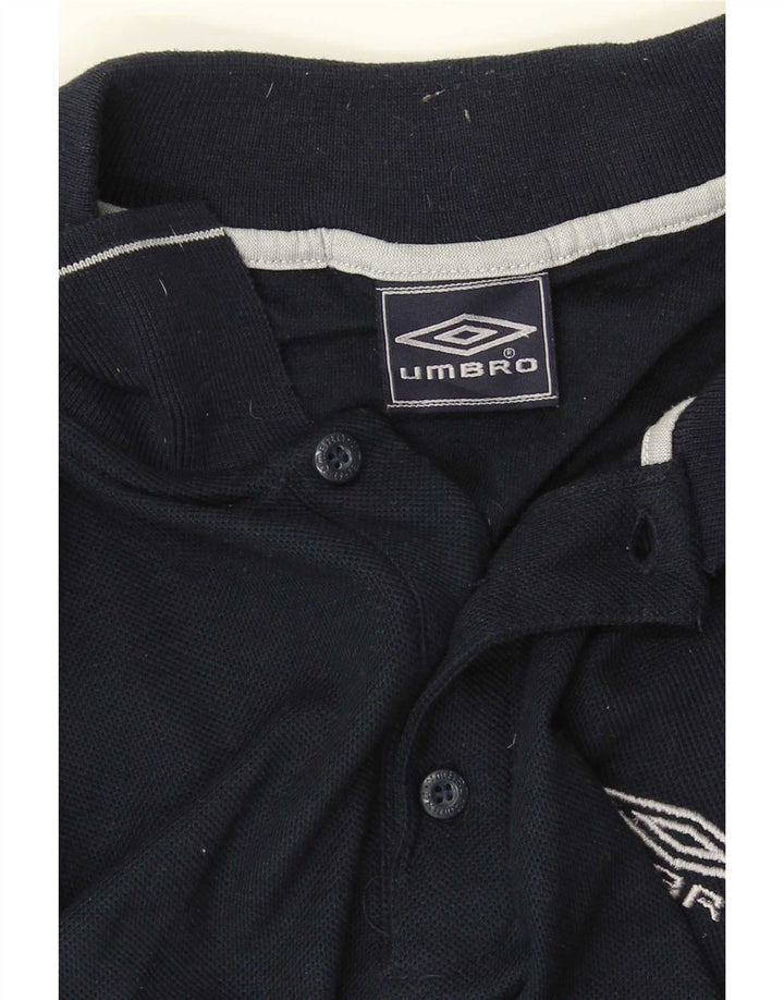 Cămașă polo Umbro pentru bărbați, mare, poliester bleumarin