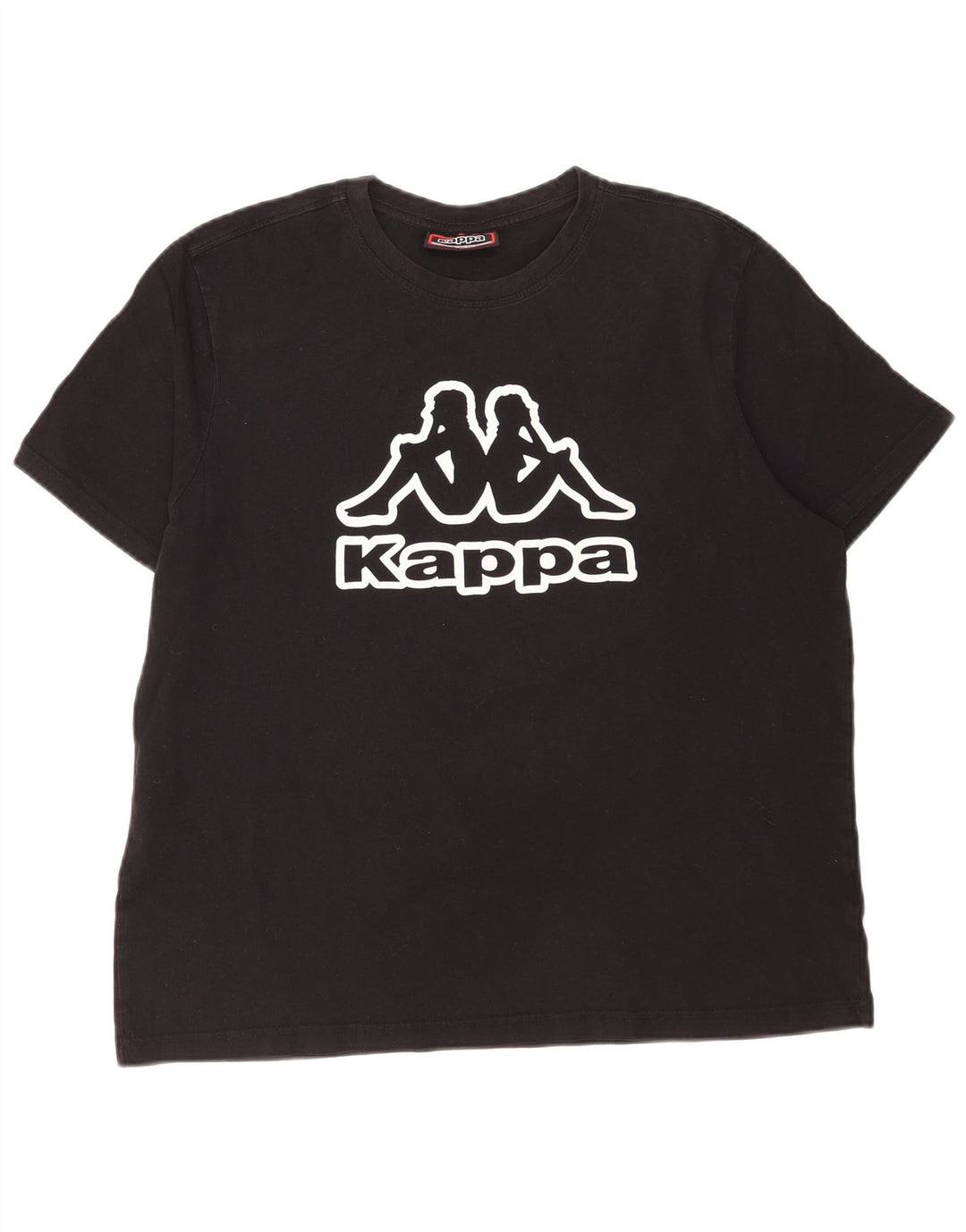 Tricou grafic pentru bărbați Kappa Top mare bumbac negru