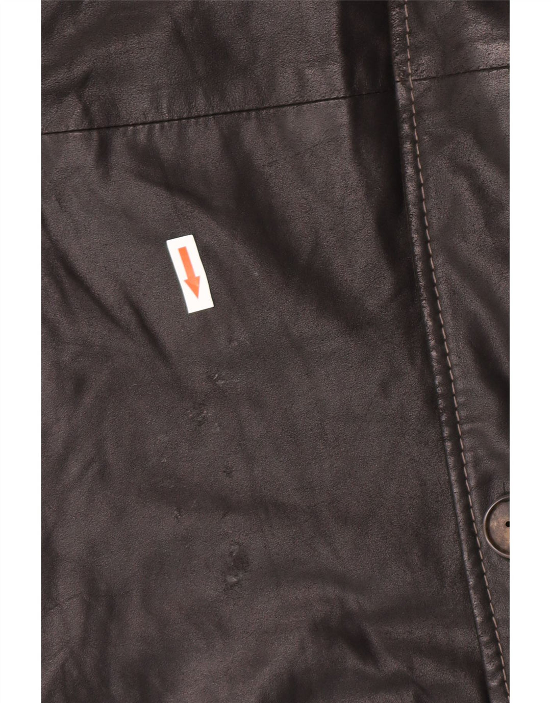 Palton din piele vintage pentru bărbați IT 58 4XL din piele neagră