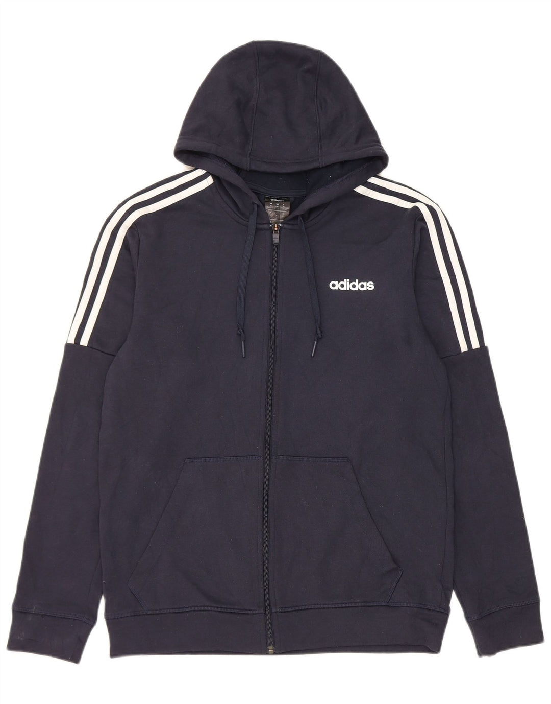 Pulover Adidas Climalite Zip pentru bărbați, poliester mediu albastru