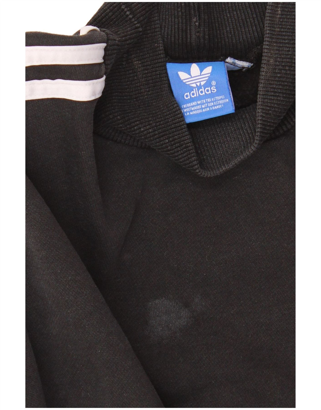 ADIDAS Womens Oversized Graphic Sweatshirt Jumper UK 18 XL Black