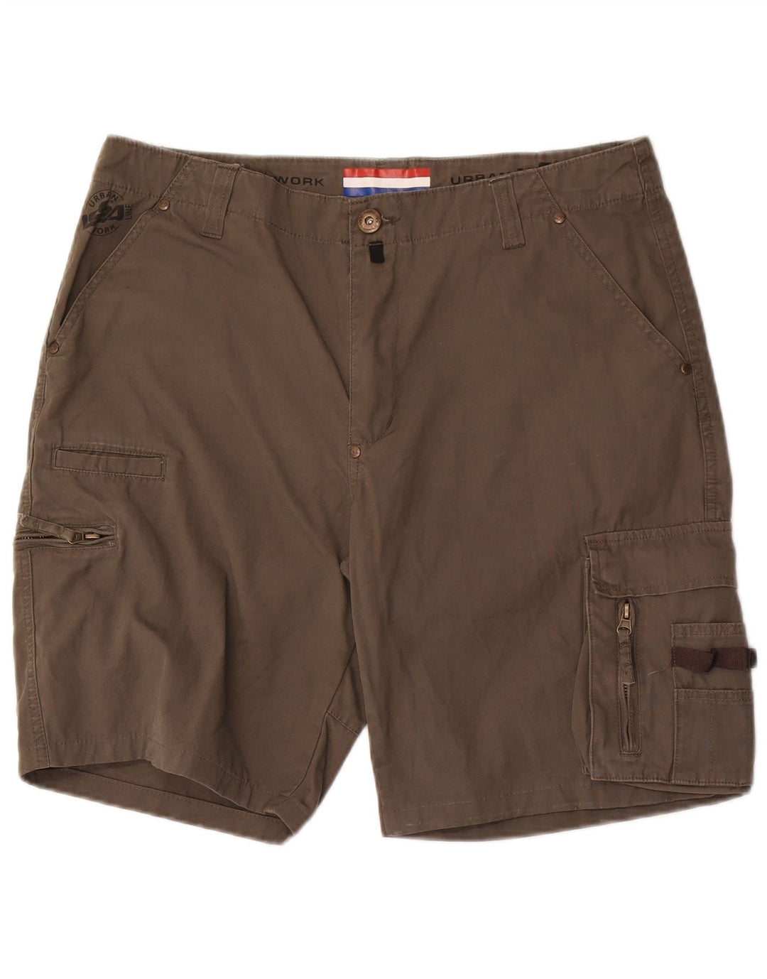 Pantaloni scurți cargo Issa pentru bărbați mari W36 kaki