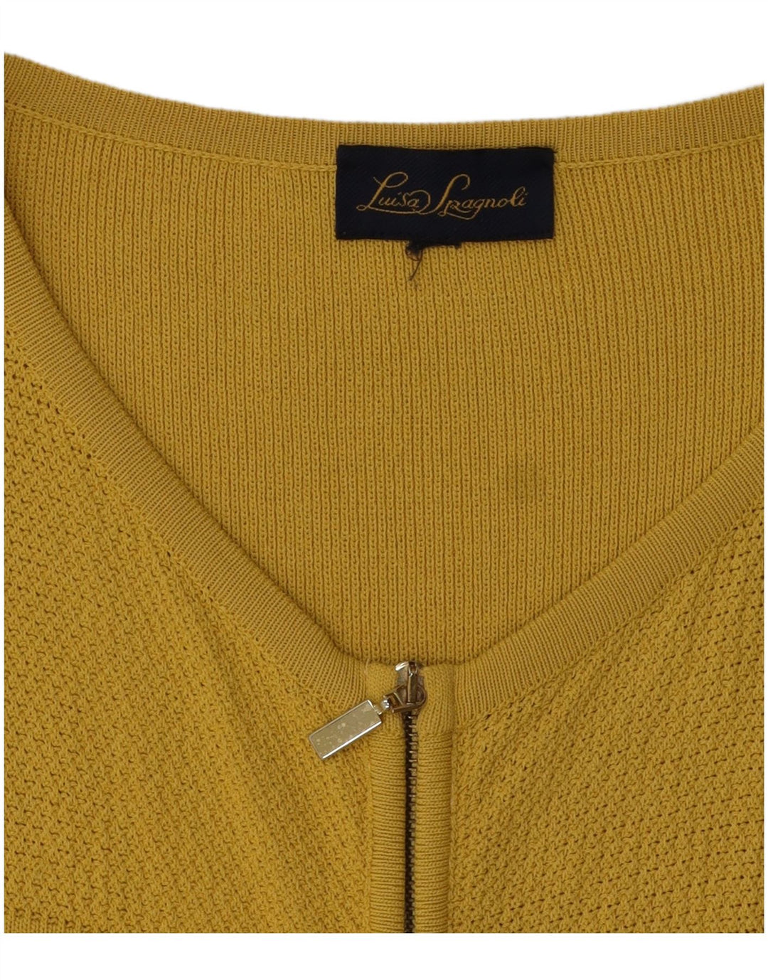 Pulover cardigan pentru femei Luisa Spagnoli UK 14 Galben mediu