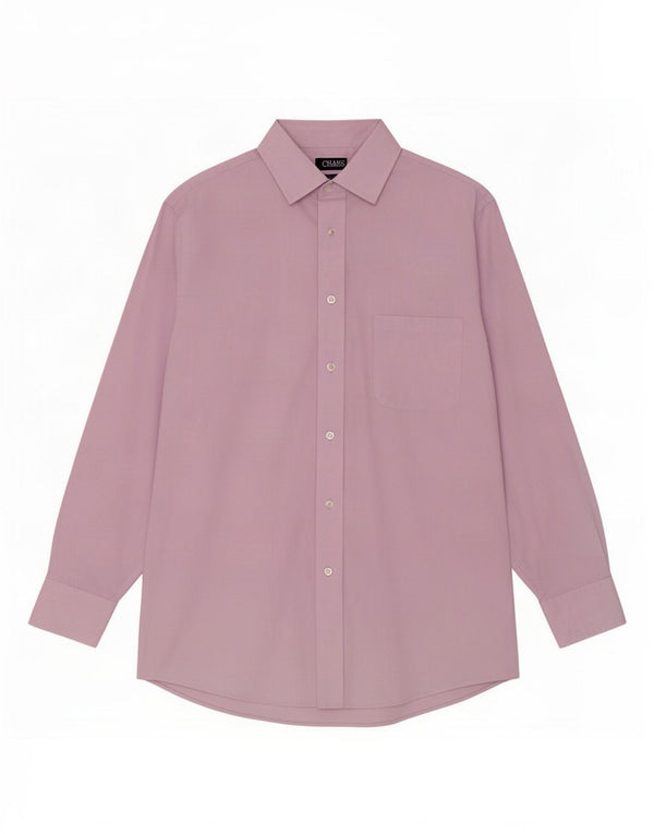 Chaps Mens Regular Fit Shirt Size 15 1/2 Medium Purple Cotton