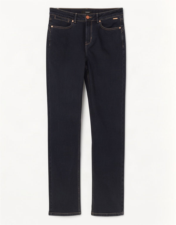 Blugi drepti pentru femei Marks & Spencer UK 12 Medium W30 L31 Bleumarin Bumbac