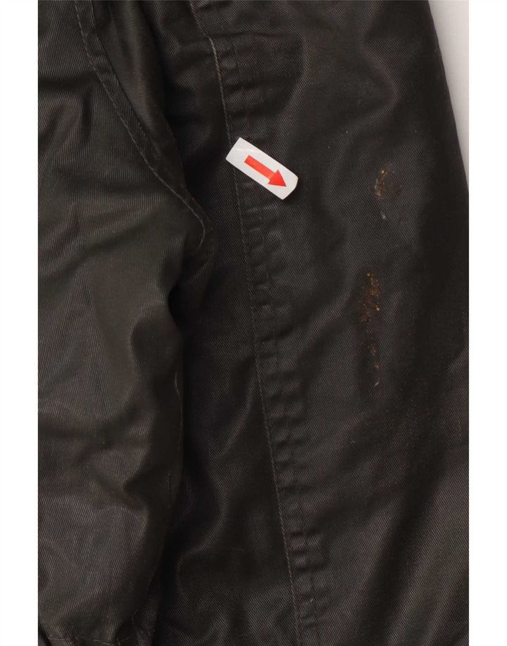 Jachetă pentru bărbați Threadbare, din bumbac cerat, cu glugă, UK 40, verde mare