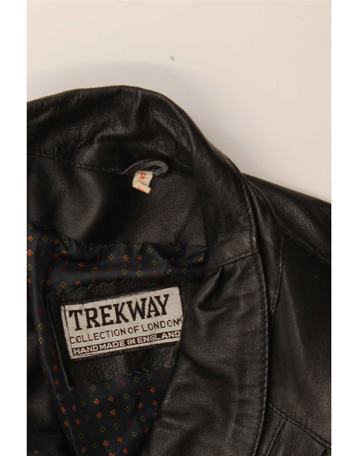 Palton de piele pentru femei Trekway UK 10 Mic Negru