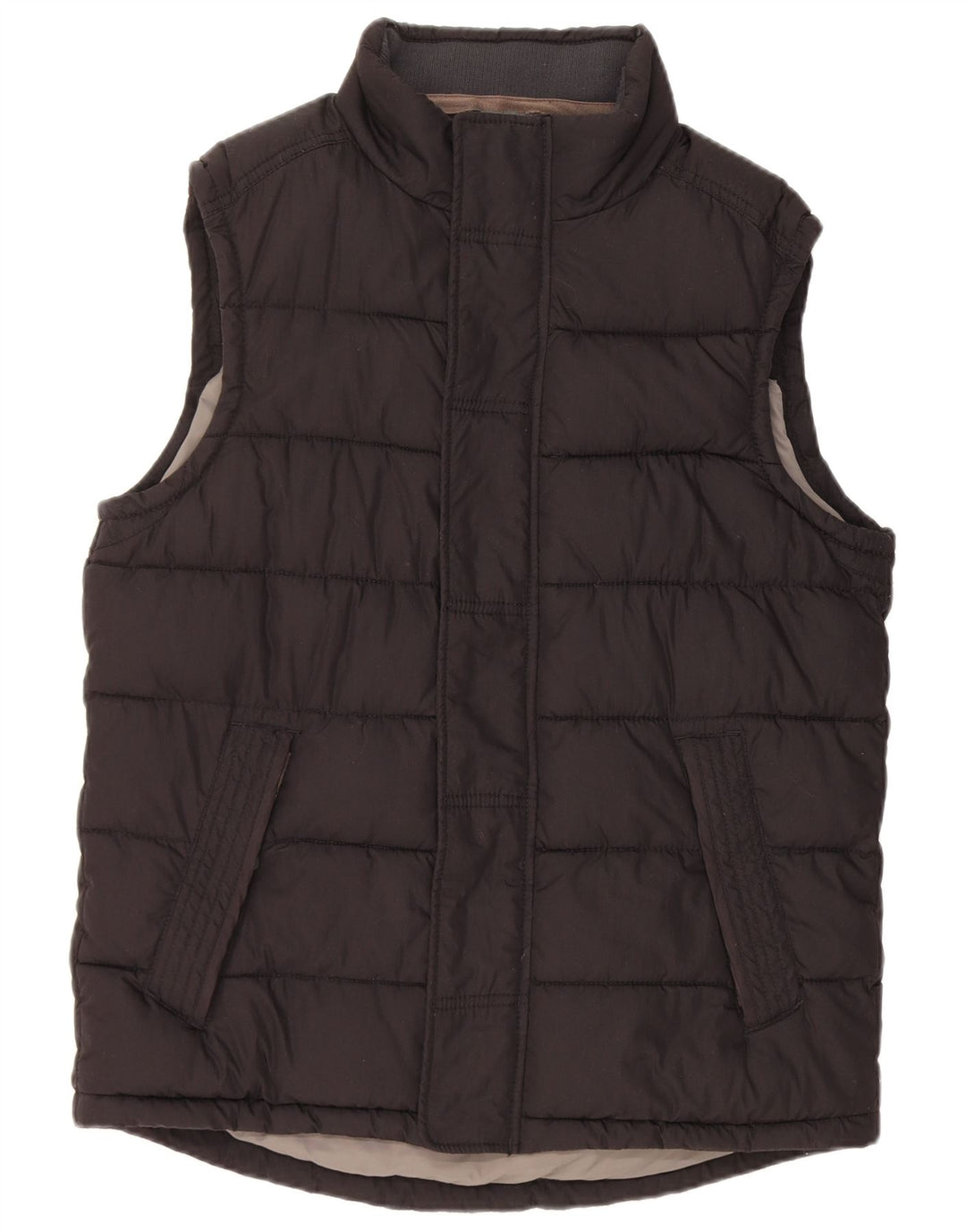 FAT FACE Gilet căptușit pentru bărbați UK 38 Medium Black Bumbac