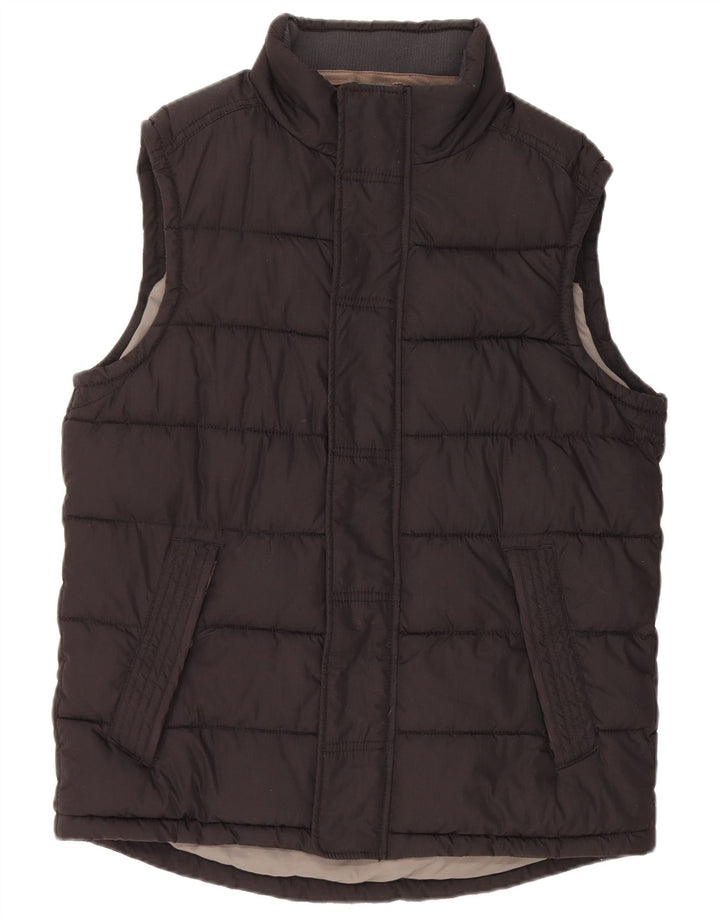 FAT FACE Gilet căptușit pentru bărbați UK 38 Medium Black Bumbac