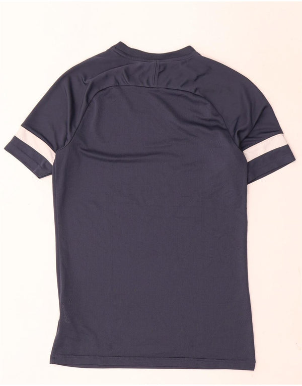 Tricou pentru bărbați Nike Dri Fit Top mic, albastru bleumarin, poliester color bloc