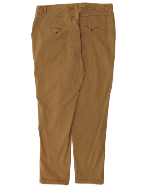 Marks & Spencer Pantaloni casual cu talie înaltă pentru femei UK 14 Large W34 L30 Bej