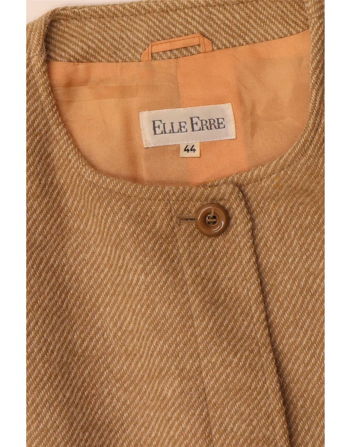 Jachetă blazer pentru femei Elle Erre IT 44 Medium Bej Pinstripe