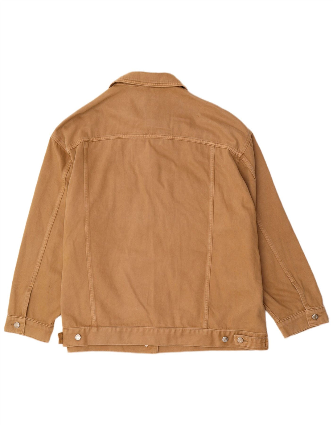 Jachetă de blugi supradimensionată pentru femei Zara UK 18 XL maro bumbac