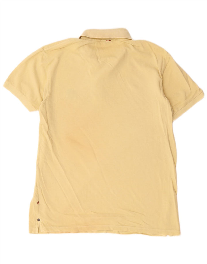 Tricou polo pentru bărbați Replay, bumbac galben mare