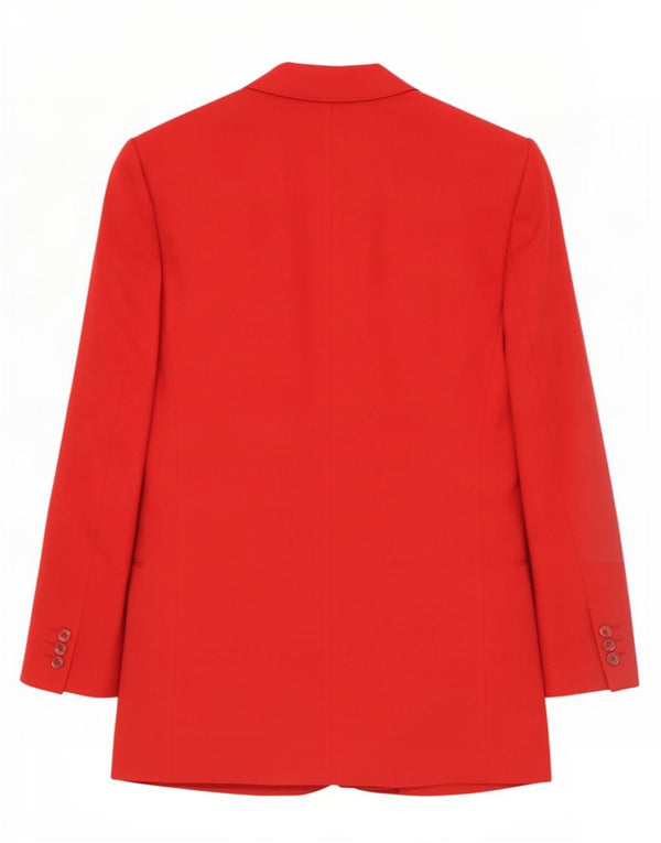 Jachetă Blazer Vintage pentru bărbați la dublu piept IT 48 Medium Red Lână nouă