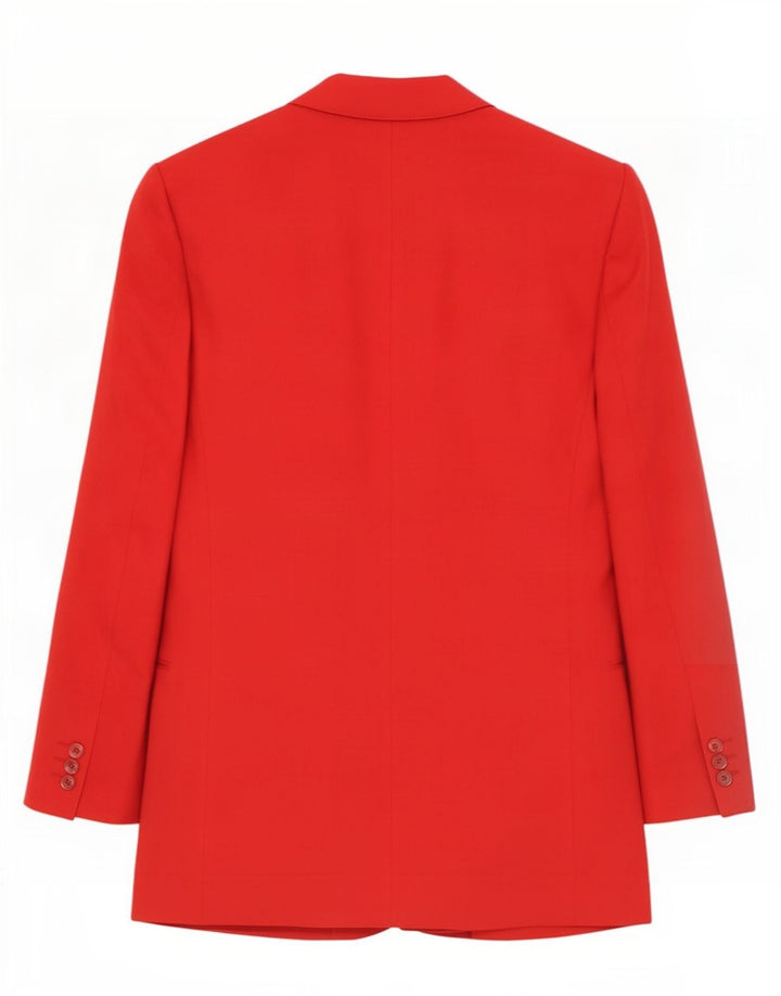Jachetă Blazer Vintage pentru bărbați la dublu piept IT 48 Medium Red Lână nouă