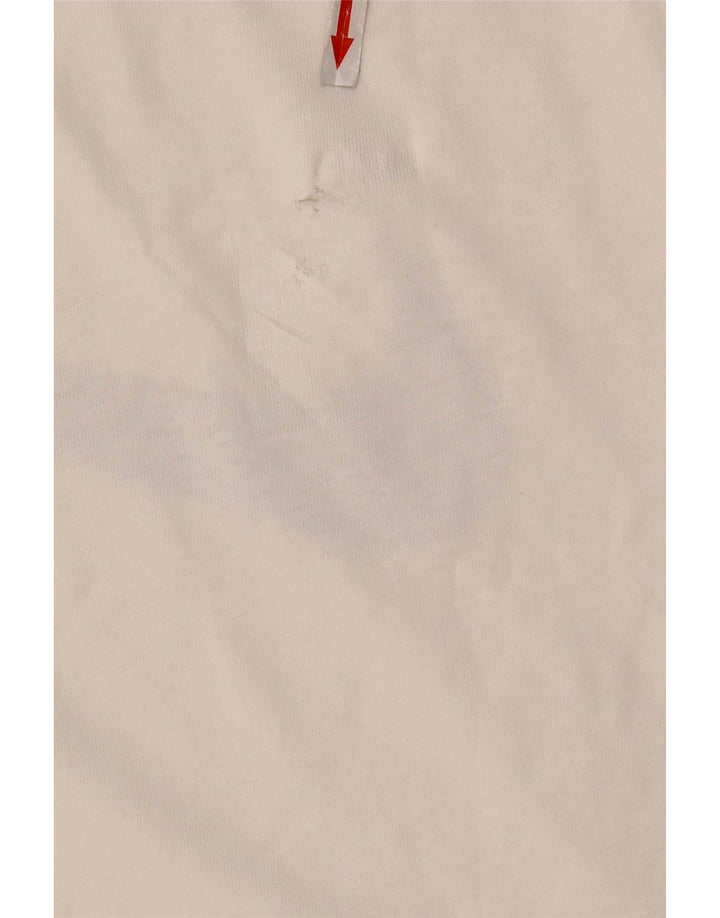Tricou grafic Nike pentru bărbați Top mediu din bumbac alb