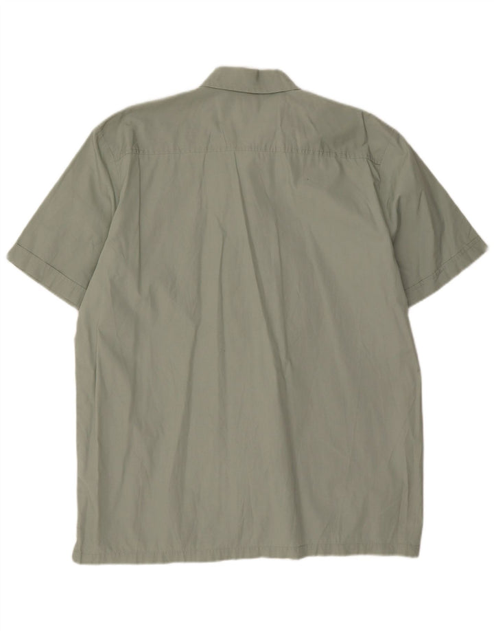 Cămașă cu mânecă scurtă Levi's pentru bărbați, bumbac verde mare