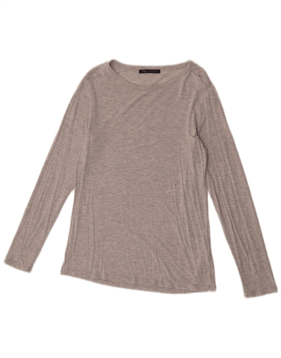 Marks & Spencer Top pentru femei cu mânecă lungă UK 14 Medium Gri Modal