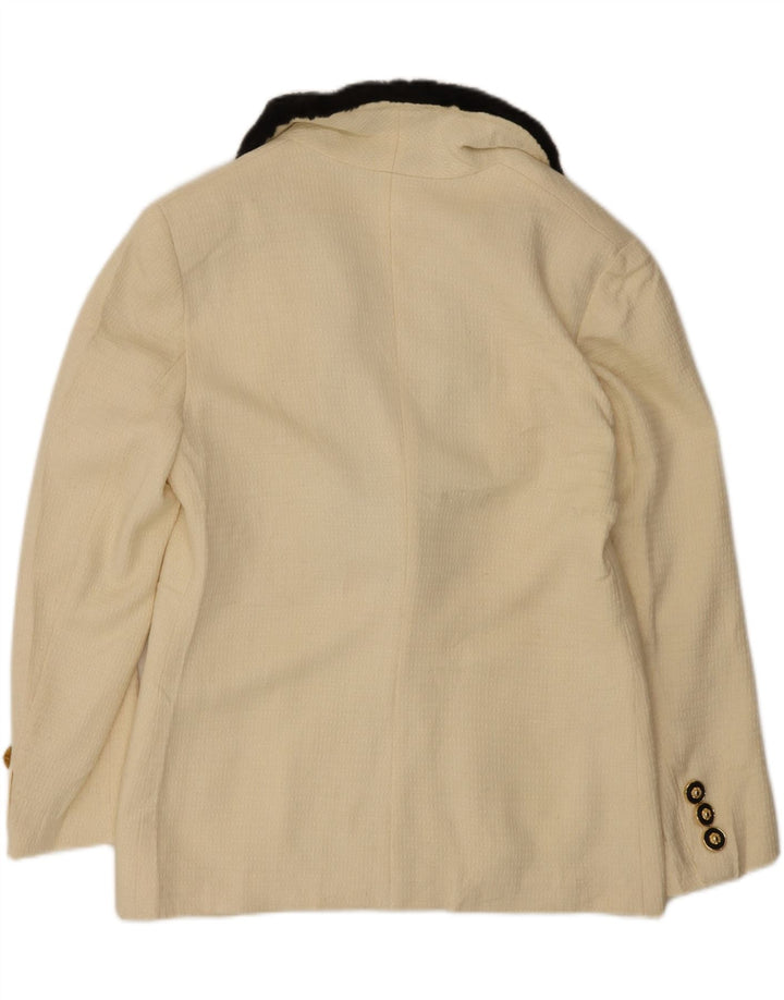 Jachetă vintage pentru bărbați IT 48 Medium Off White Colorblock