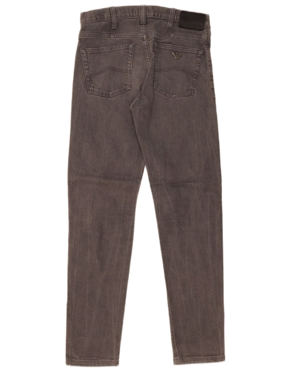 Blugi slim pentru bărbați Armani W28 L29 bumbac gri