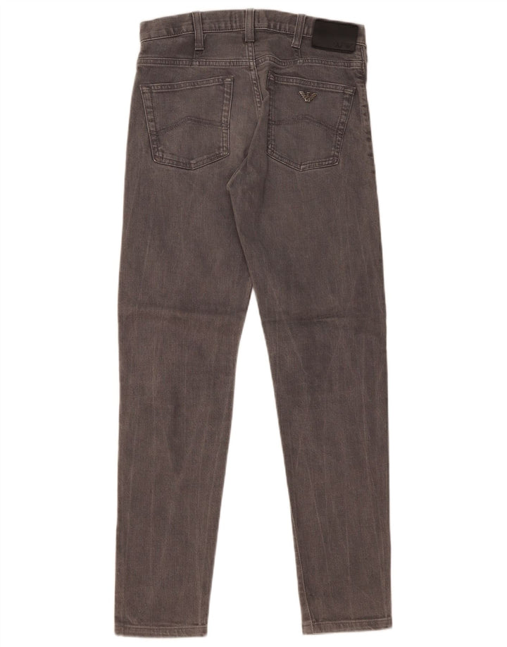 Blugi slim pentru bărbați Armani W28 L29 bumbac gri