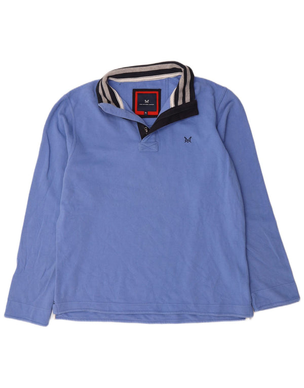 Crew Clothing Hanorac cu fermoar pentru bărbați Pulover XL Bumbac albastru