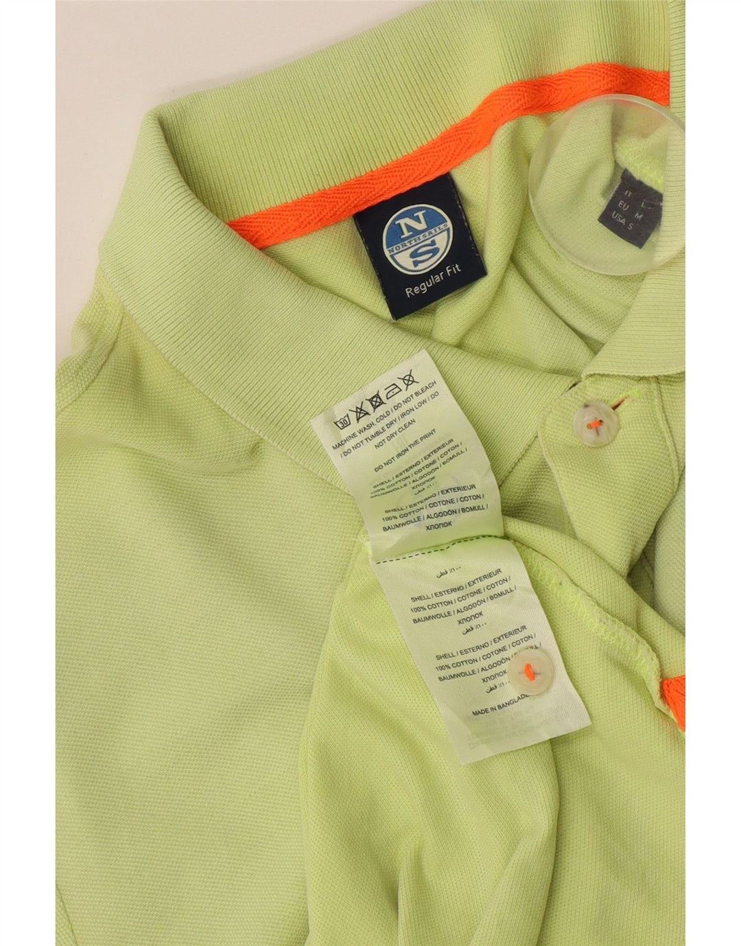 Tricou polo North Sails pentru bărbați, bumbac verde mare