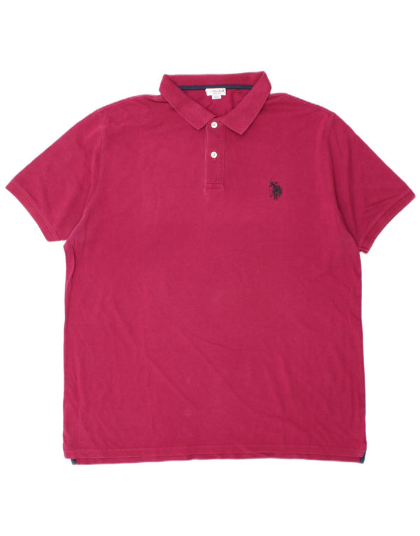 U.S. Polo Assn. Tricou polo pentru bărbați 3XL violet