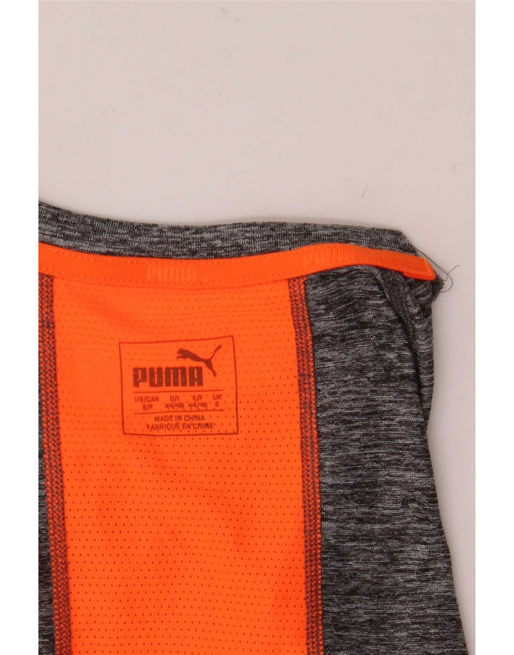 Top pentru bărbați Puma cu mânecă lungă, gri mic, color block