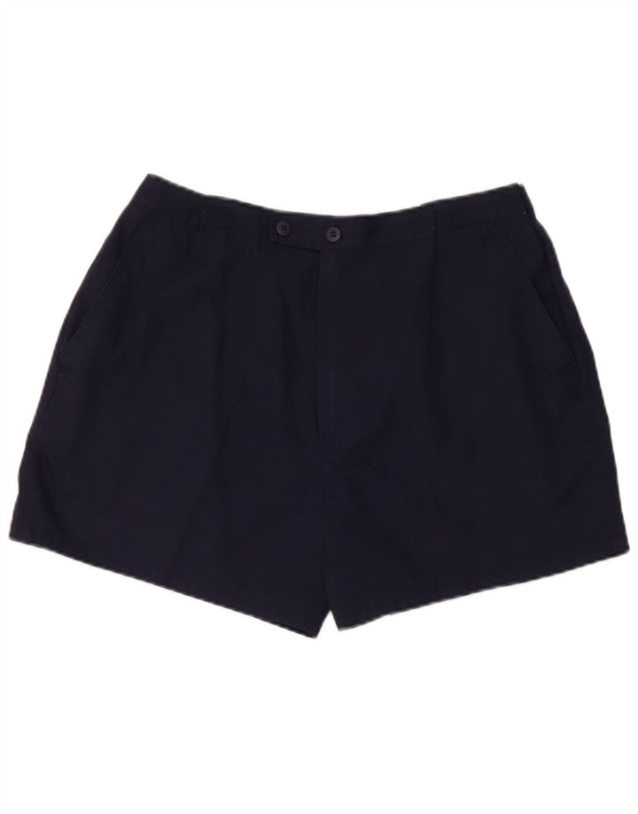 Pantaloni scurți chino vintage pentru bărbați W30 poliester bleumarin mediu