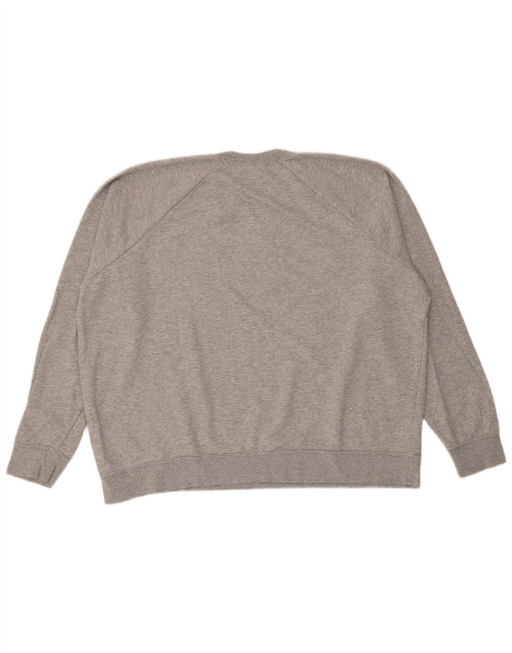 Pulover supradimensionat pentru femei Nike UK 20 2XL, bumbac cu pete gri