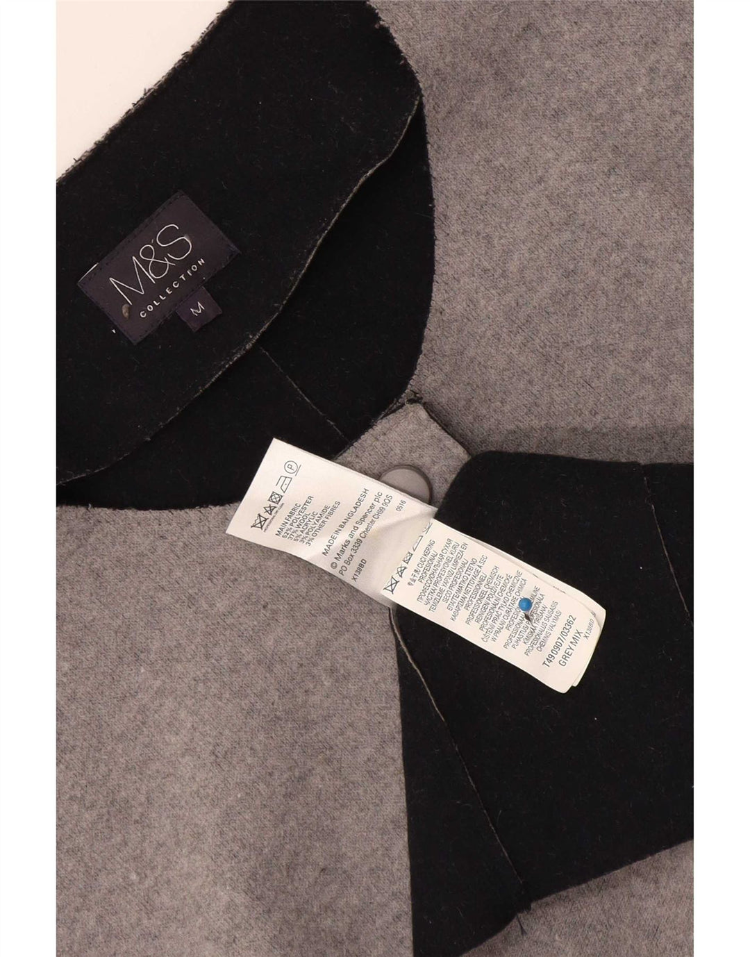 Pulover cardigan cu paragate pentru femei Marks & Spencer UK 14 gri mediu