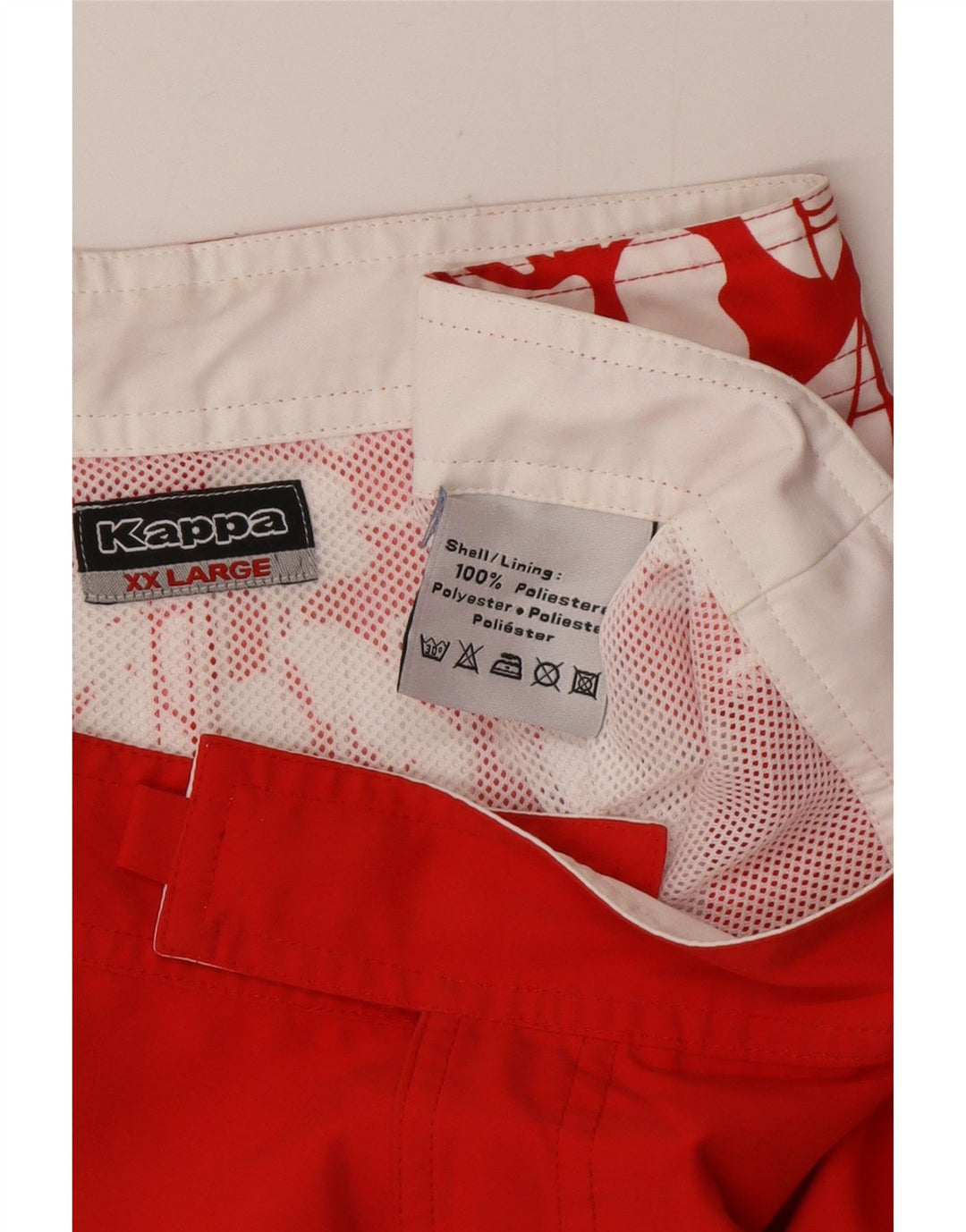 Pantaloni scurți de înot grafic pentru bărbați Kappa 2XL poliester floral roșu