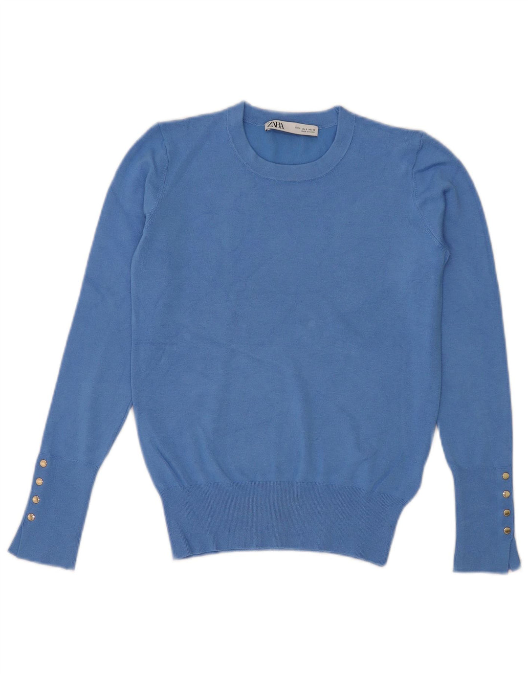 Pulover pentru damă Zara cu gât turnut, UK 10, mic albastru, viscoză