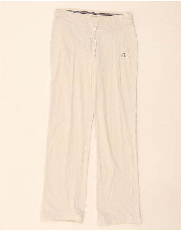 Pantaloni de trening ADIDAS pentru femei UK 14 Medium White