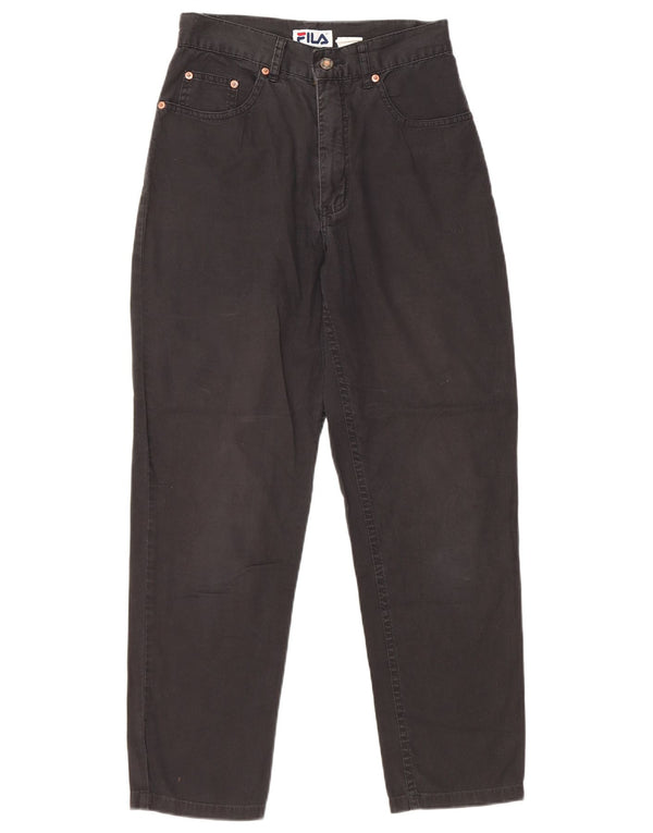 Blugi conici pentru femei cu talie înaltă Fila IT 42 Medium W26 L26 Bumbac negru