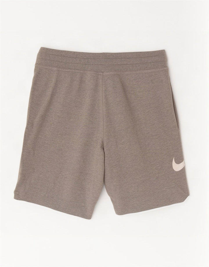 Pantaloni scurți sport grafic Nike pentru bărbați, bumbac, gri mediu