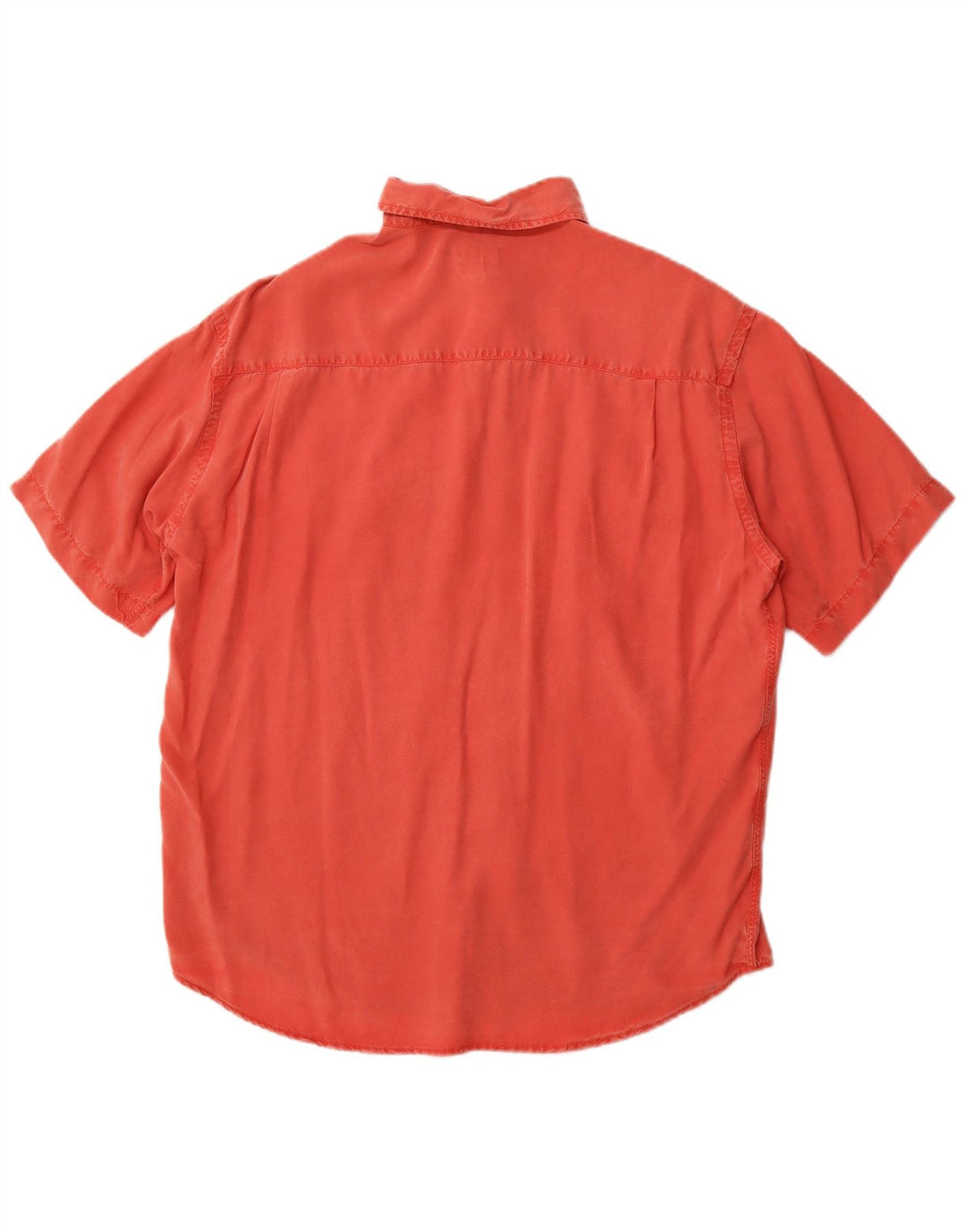 Cămașă cu mânecă scurtă pentru bărbați TRUSSARDI JEANS Lyocell roșu mediu