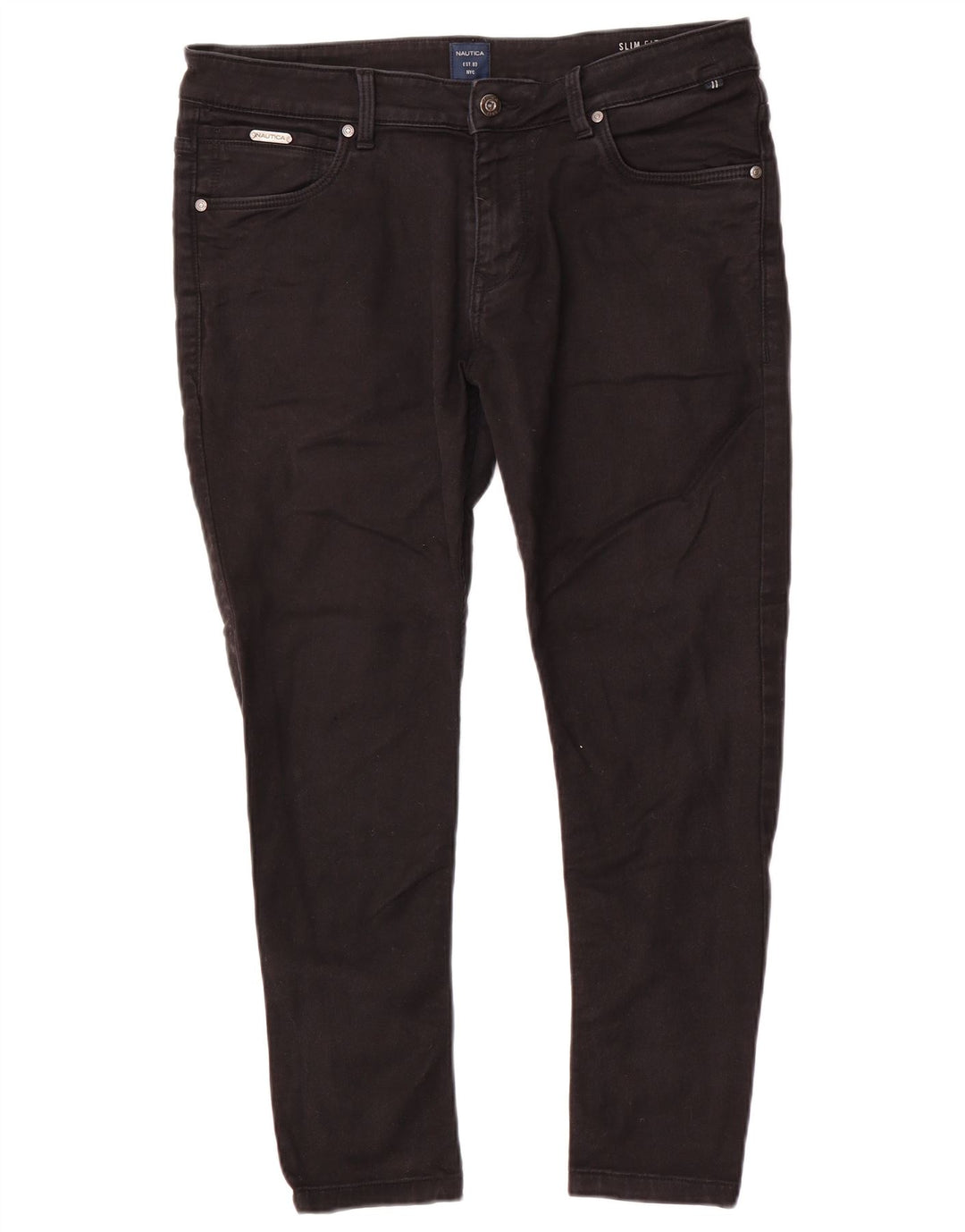 Blugi Nautica Bărbați Slim W34 L26 Bumbac Negru