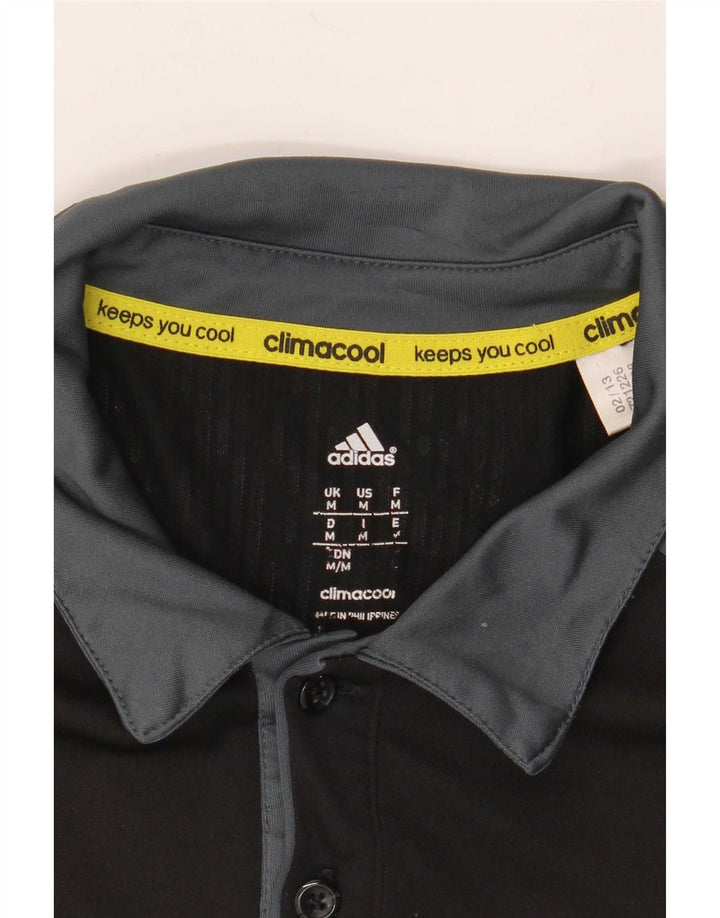 Tricou polo Adidas Climacool pentru bărbați, mediu negru, bloc de culoare