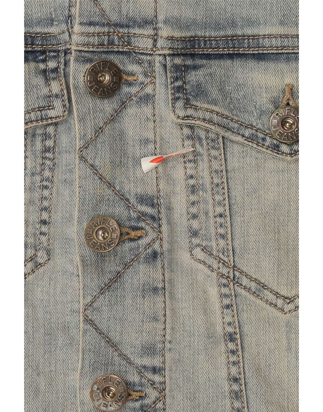Gilet pentru bărbați Rifle Denim UK 38 Medium Blue Bumbac