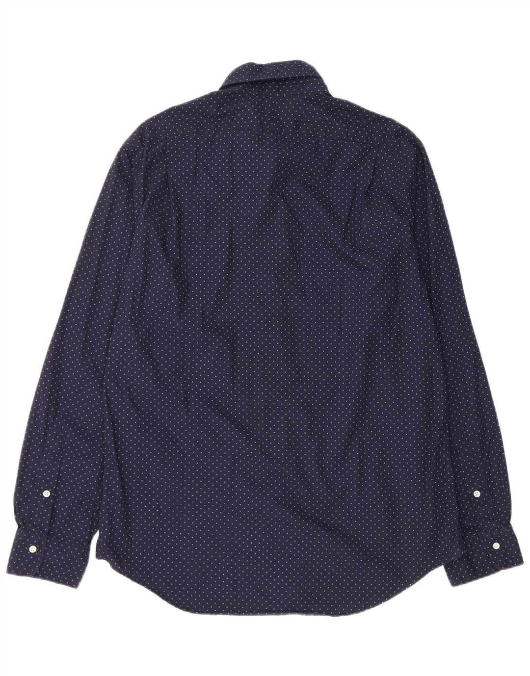 Cămașă pentru bărbați POLO RALPH LAUREN, slim fit, bumbac cu pete, albastru marin