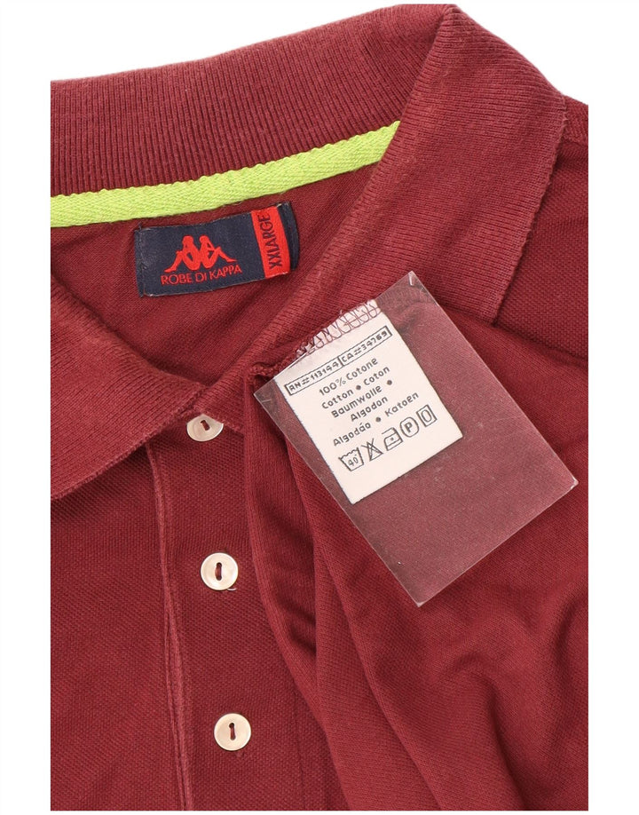 Cămașă polo pentru bărbați KAPPA 2XL bumbac maro