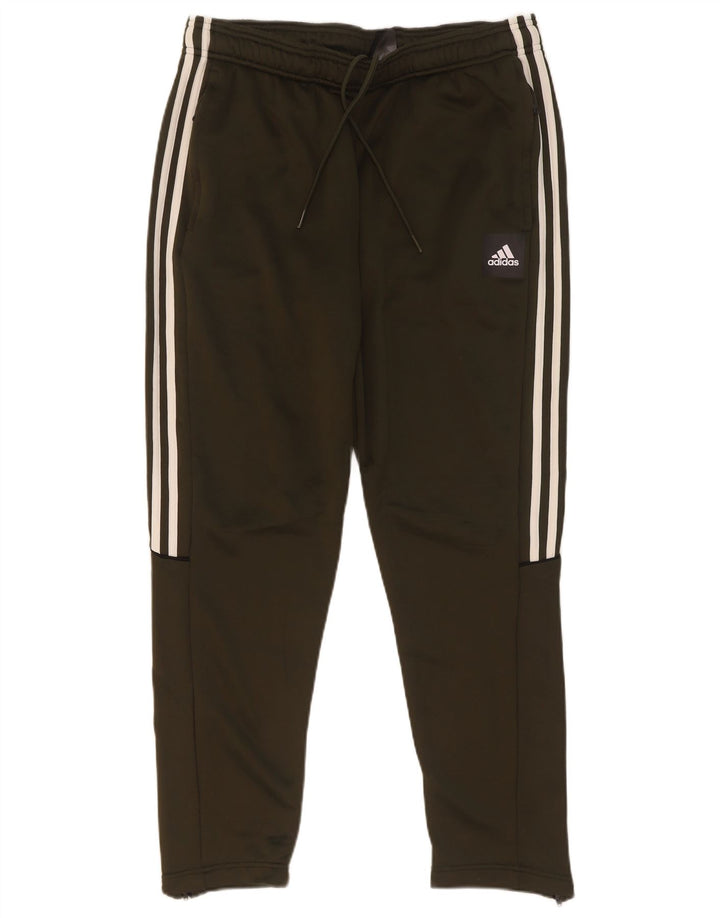 Pantaloni de trening Adidas pentru bărbați, mari, kaki, poliester