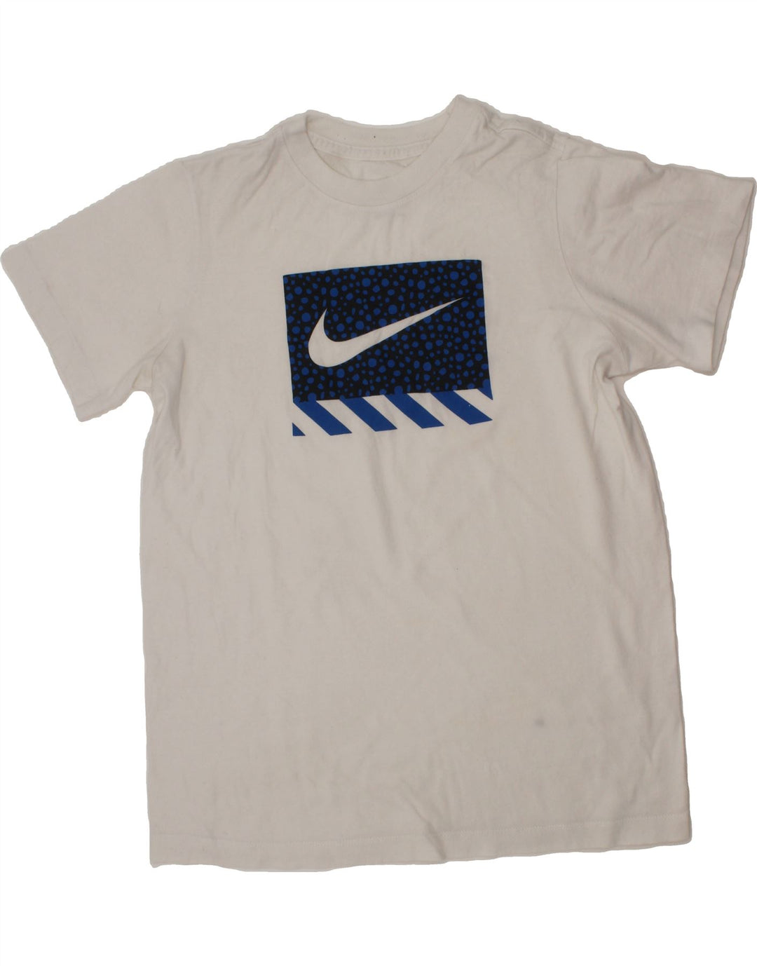 NIKE Boys Graphic T-Shirt Top 12-13 Years Large  White Vintage Nike and Second-Hand Nike from Messina Hembry 