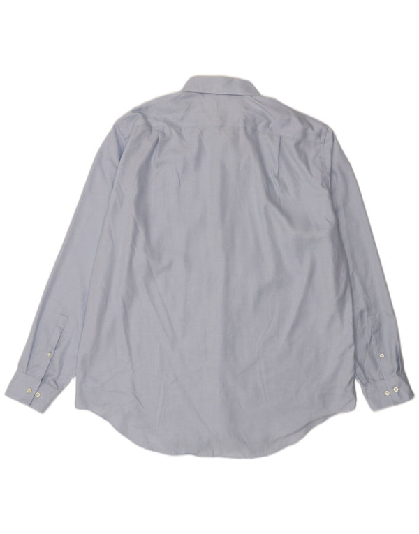 Cămașă subțire Calvin Klein pentru bărbați NON - IRON Mărimea 18 2XL Bumbac albastru