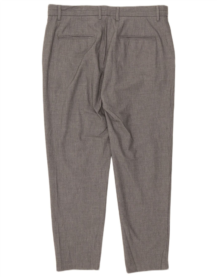 Pantaloni chino slim pentru bărbați Zara XL W34 L30 poliester gri